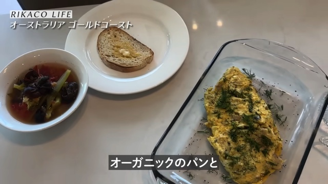 RIKACO、ヘルシーな朝食作りの画像