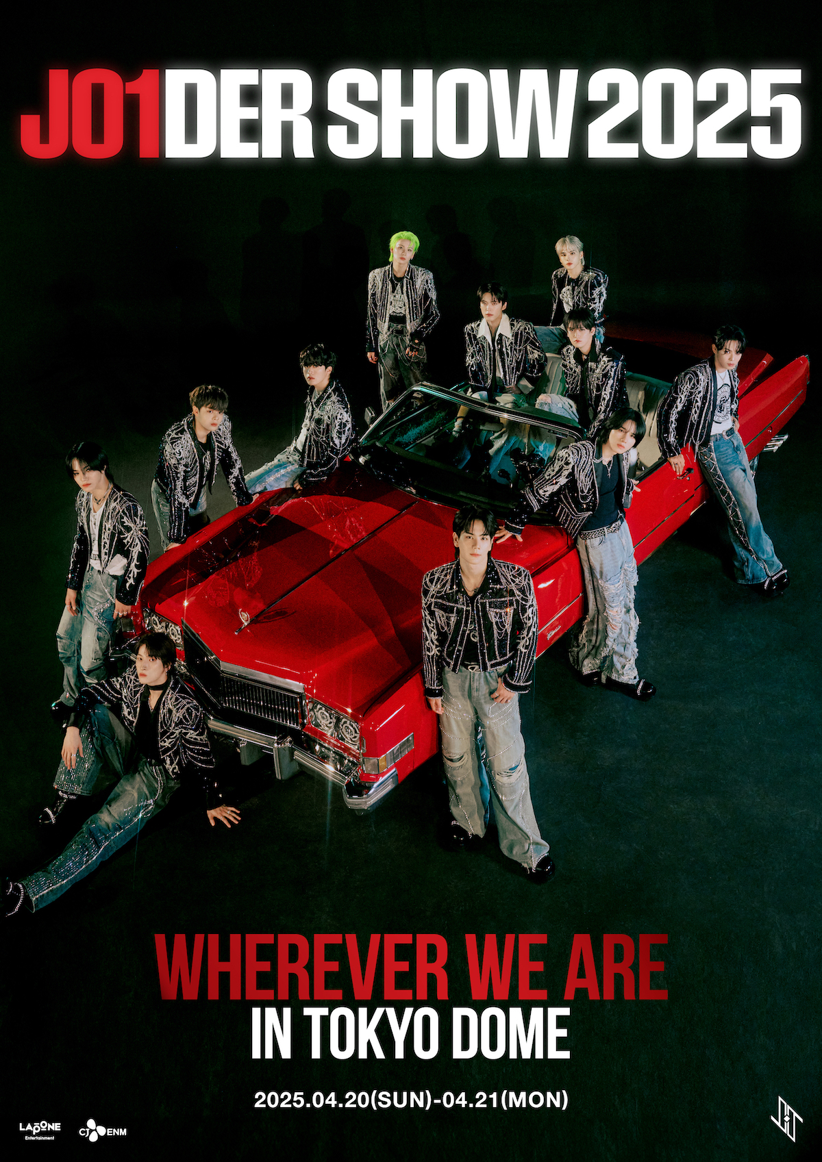 「JO1DER SHOW 2025 ‘WHEREVER WE ARE‘ IN TOKYO DOME」告知画像