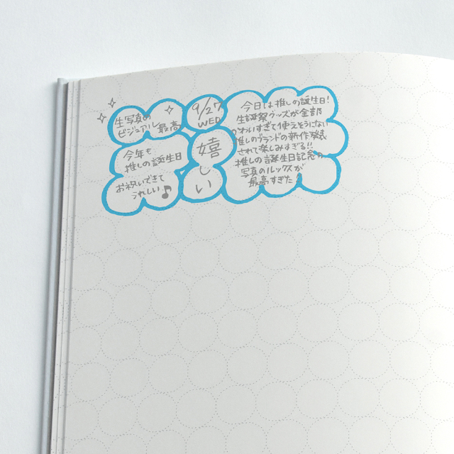 夜眠る前に書く「パッチワーク日記」再販決定の画像