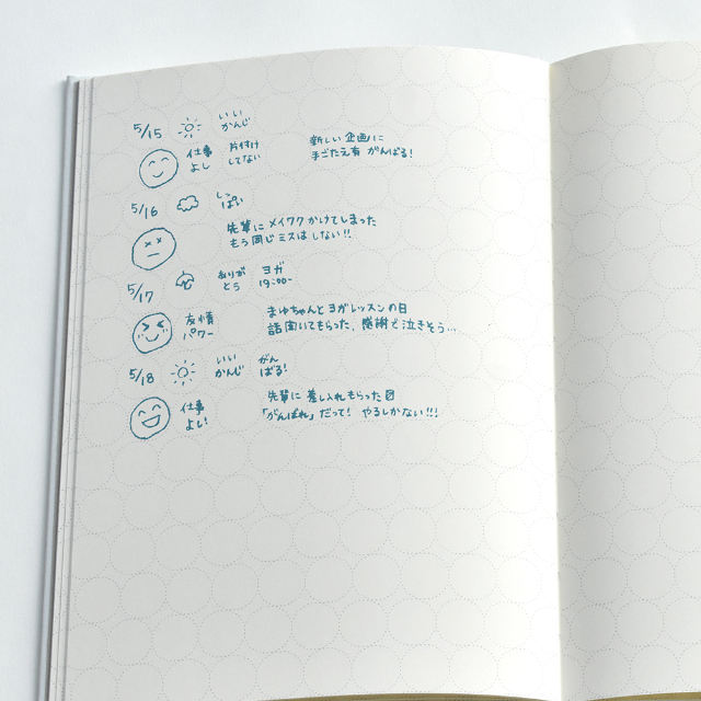 夜眠る前に書く「パッチワーク日記」再販決定の画像