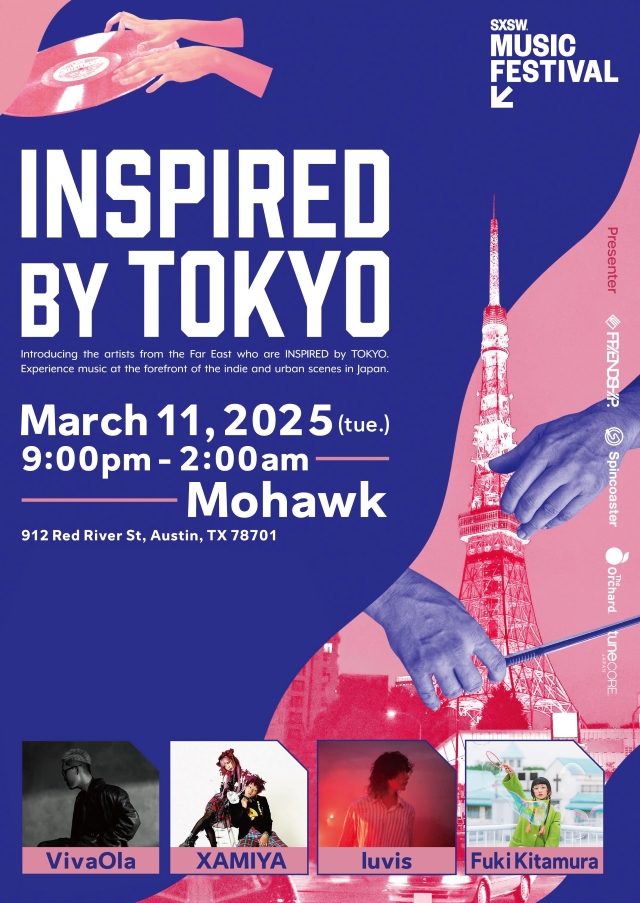 『TOKYO CALLING × INSPIRED BY TOKYO showcase supported by CEIPA』INSPIRED BY TOKYO stage告知画像