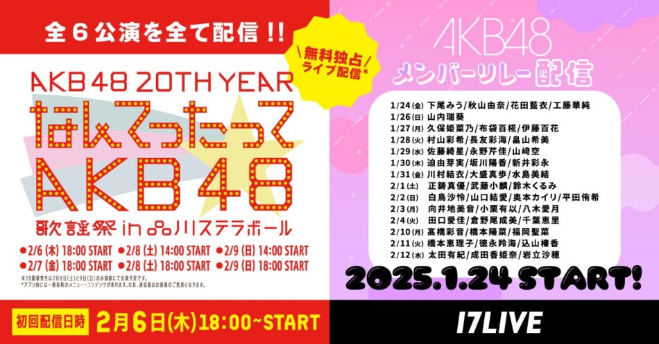 AKB48 なんてったってAKB48 17ライブ サインTシャツ AKB48の47th