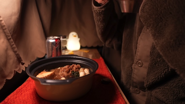 “おひとりさま”女性キャンパー、車中泊満喫の画像