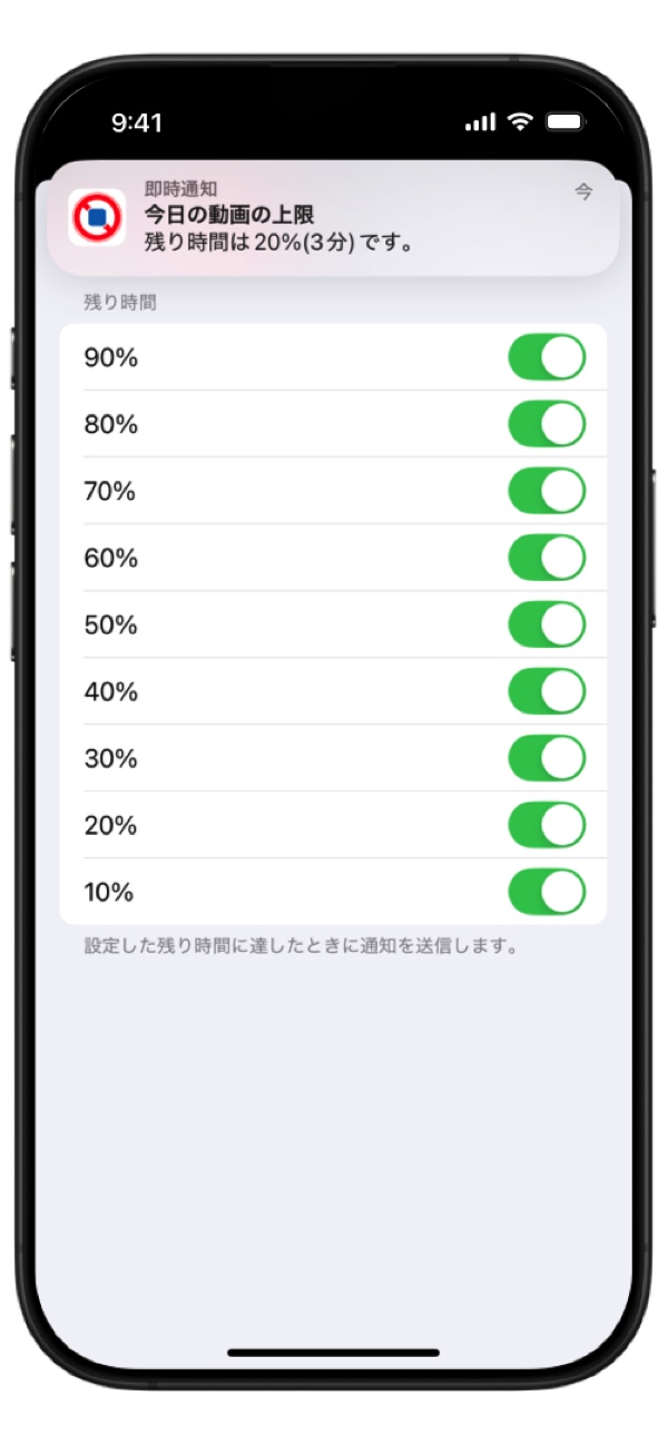 スマホの“使いすぎ”防止アプリ『AppStops』の画像