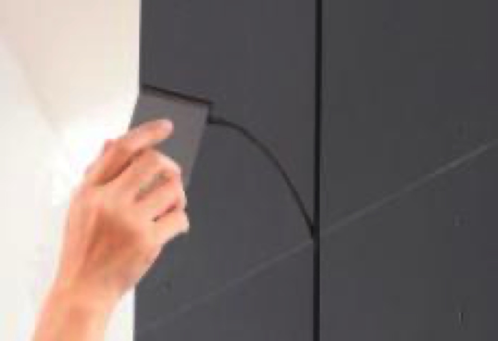 「壁掛けテレビ」を設置できる壁面収納棚の画像