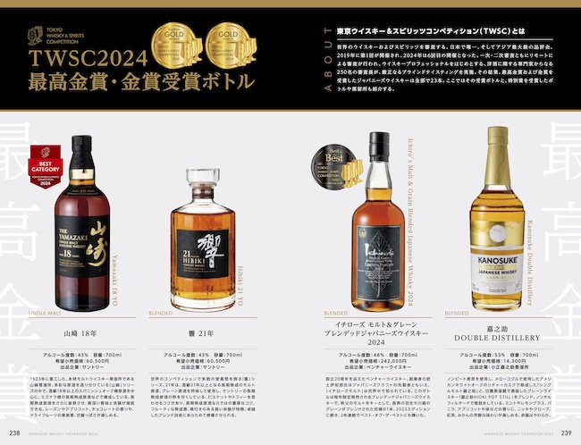 日本蒸留所年鑑『JAPANESE WHISKY YEARBOOK 2025』が発売の画像