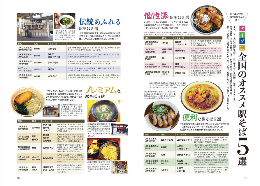 珠玉の520杯を掲載『全国駅そば大百科』の画像