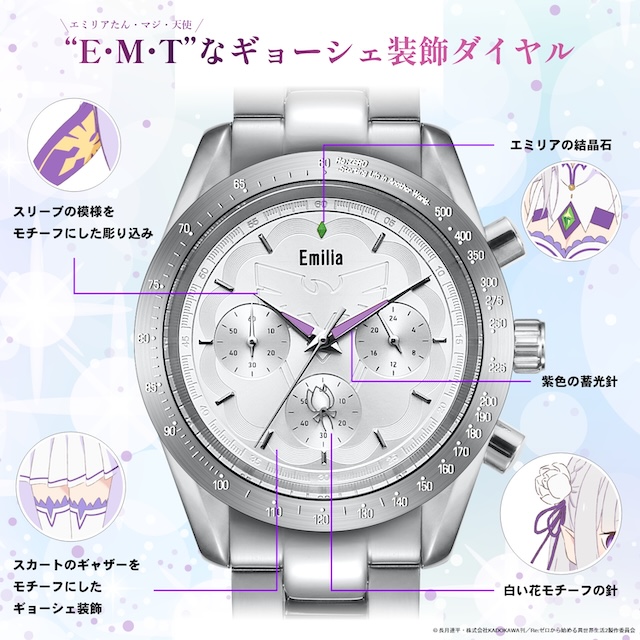 『Re:ゼロ』世界観をモチーフにした腕時計の画像