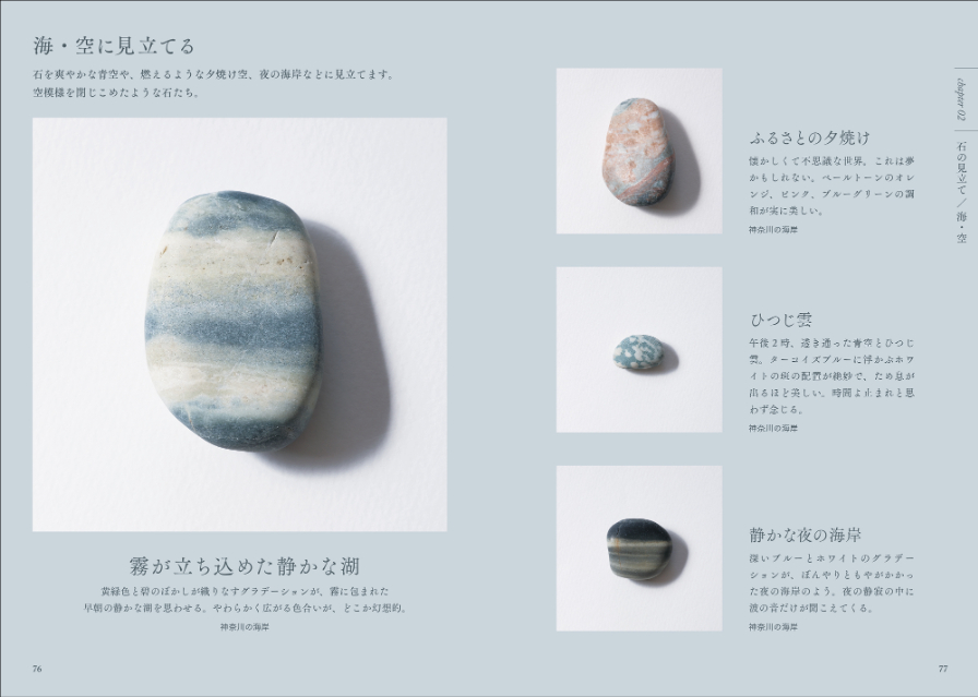 『海辺の石ー小図鑑・見立て・石並べー』の画像