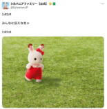 走るシルバニアファミリーの画像