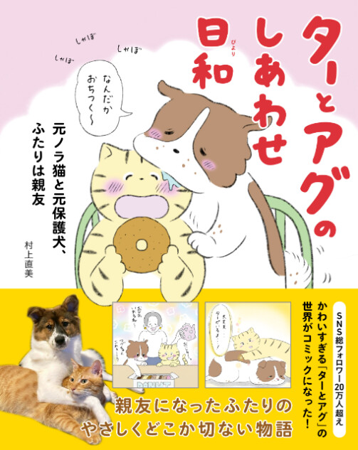 仲良し犬猫漫画「ターとアグのしあわせ日和」