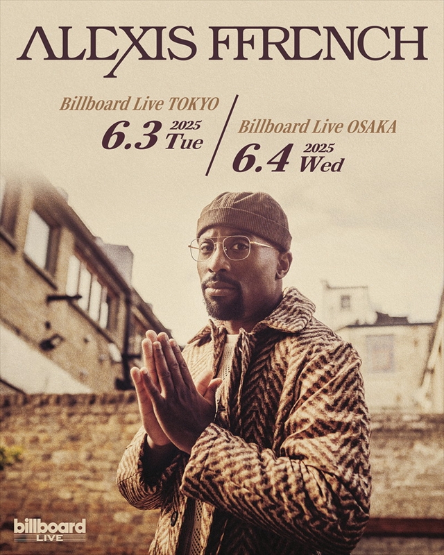 アレクシス・フレンチ　ビルボードライブ公演告知画像
