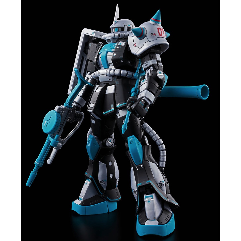 ガンダム×ミクコラボ“蒼いザク”のプラモの画像