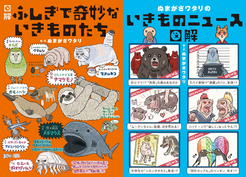 人気イラストレーターが描く生き物の不思議な世界
