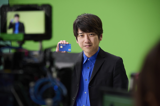 『交通機関もJCBで！解説』篇　撮影の様子