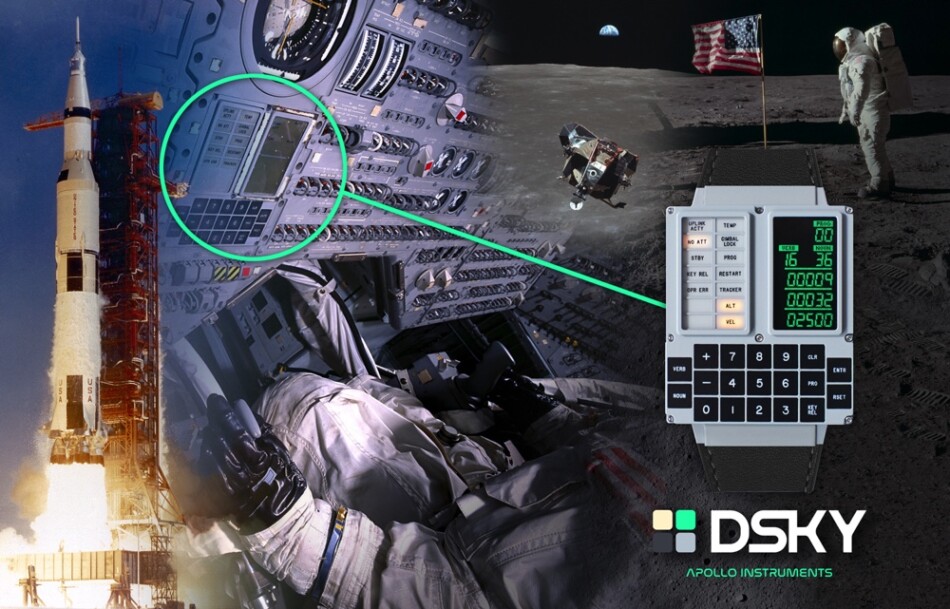 アポロ11号で使われたコンピュータが腕時計に