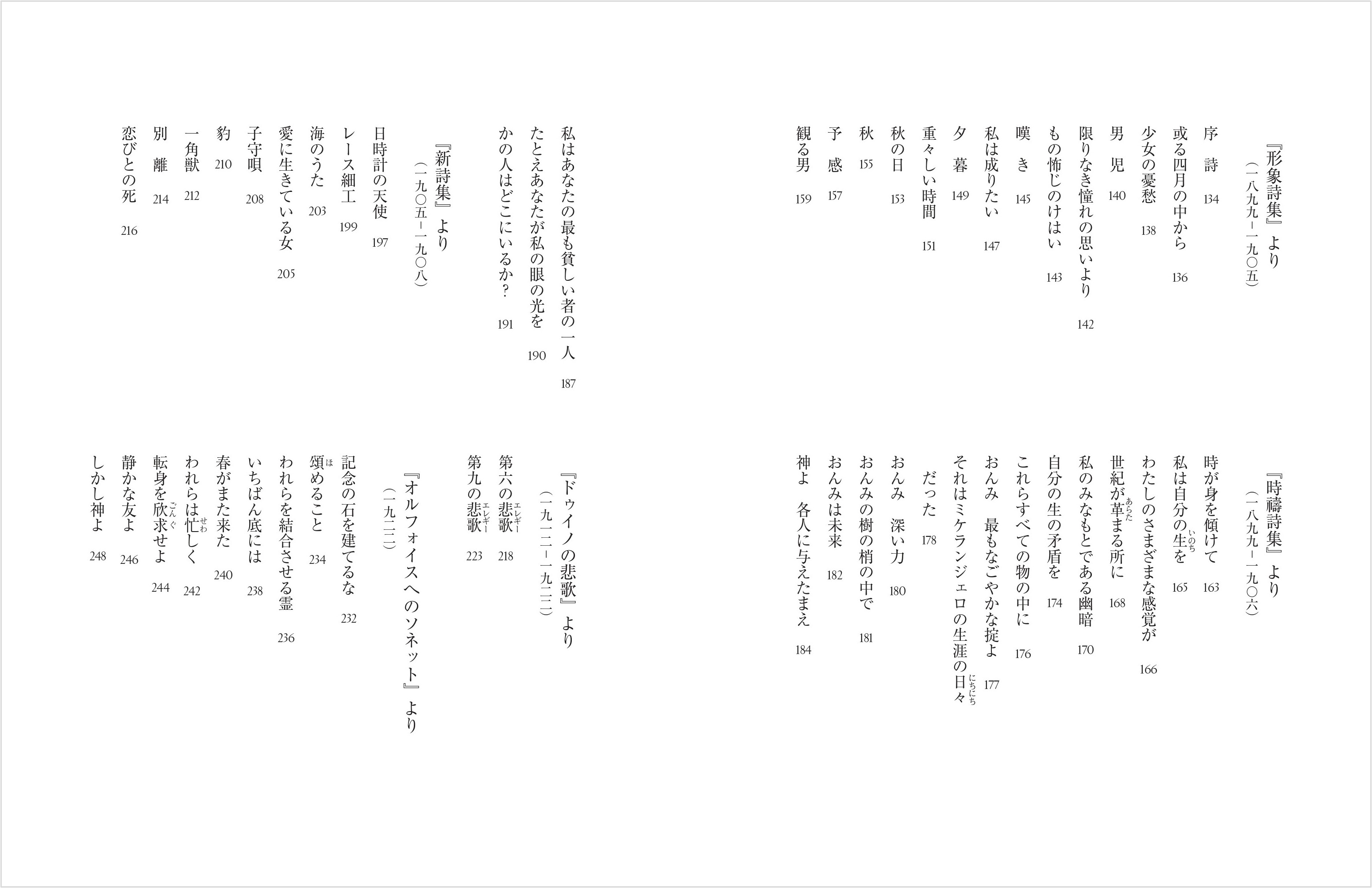 近代詩の巨人・リルケの詩集が発売の画像