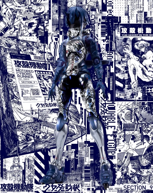 士郎正宗がCLAMPらアーティストとコラボの画像