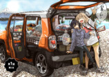 【漫画】女子高生ふたりが車中泊！？の画像