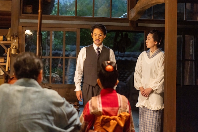 『あんぱん』第4話、結太郎の見送りの画像