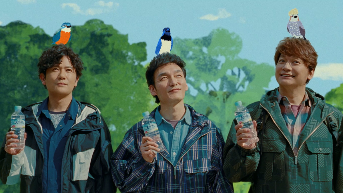 稲垣＆草彅＆香取、サントリー新CM出演