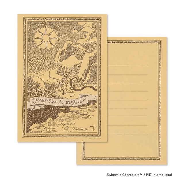 『ムーミンの物語 100枚レターブック』の画像