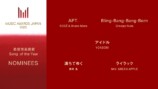 『MUSIC AWARDS JAPAN』ノミネート一覧画像