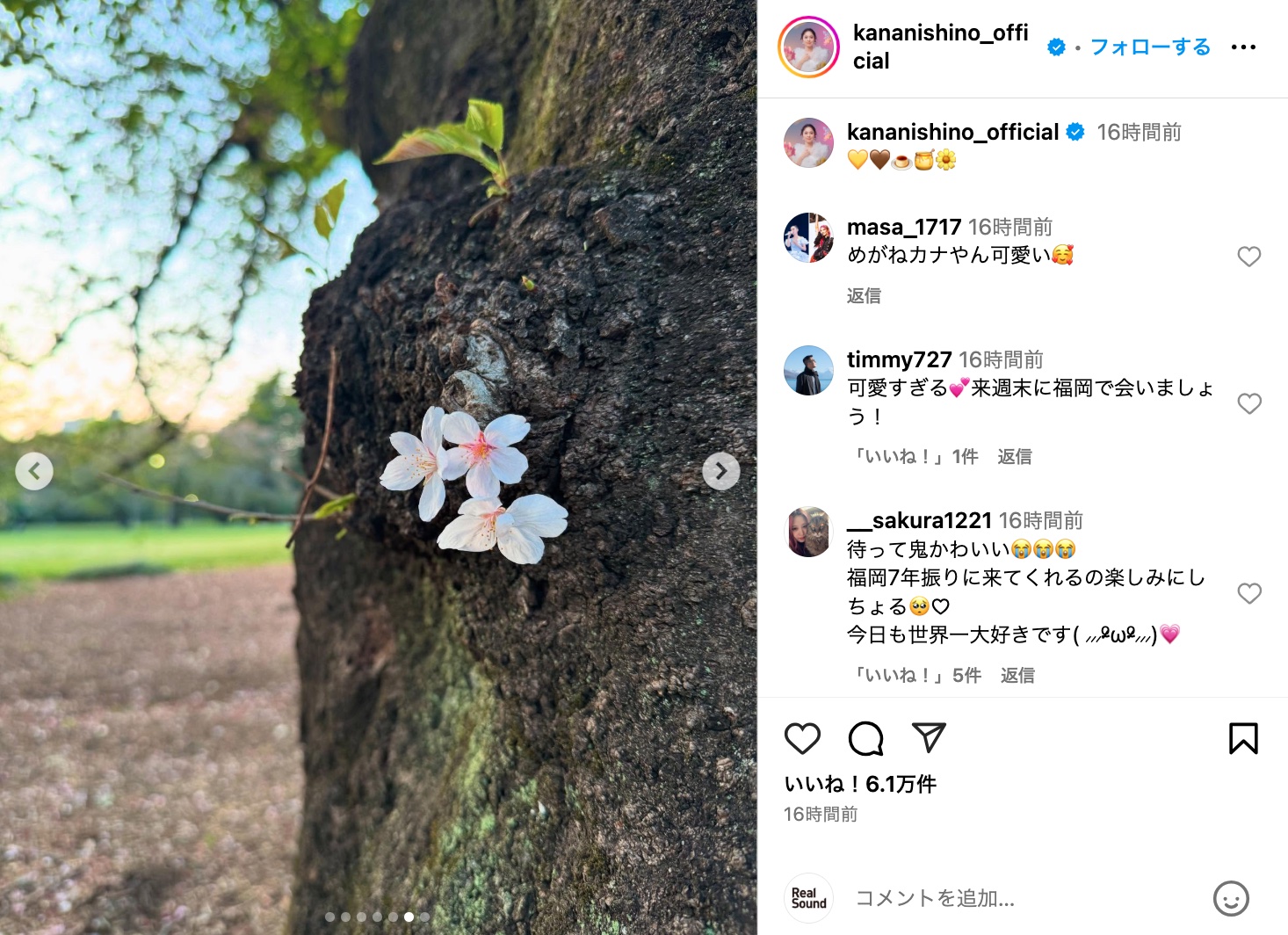 西野カナ、眼鏡姿に反響の画像