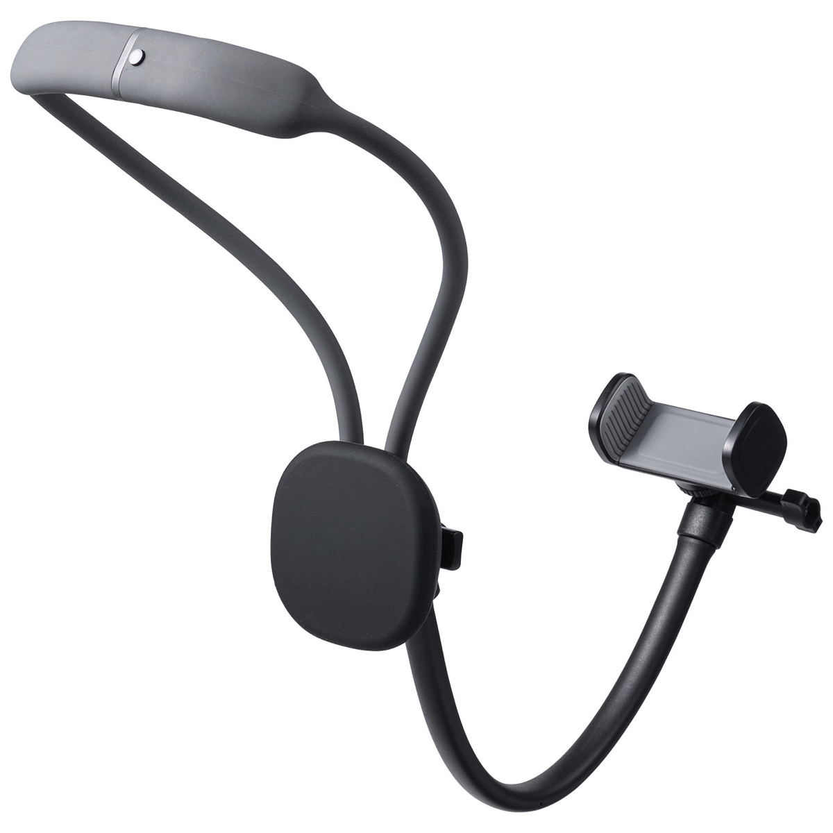 サンワ、スマホ用首掛けアームスタンドの画像