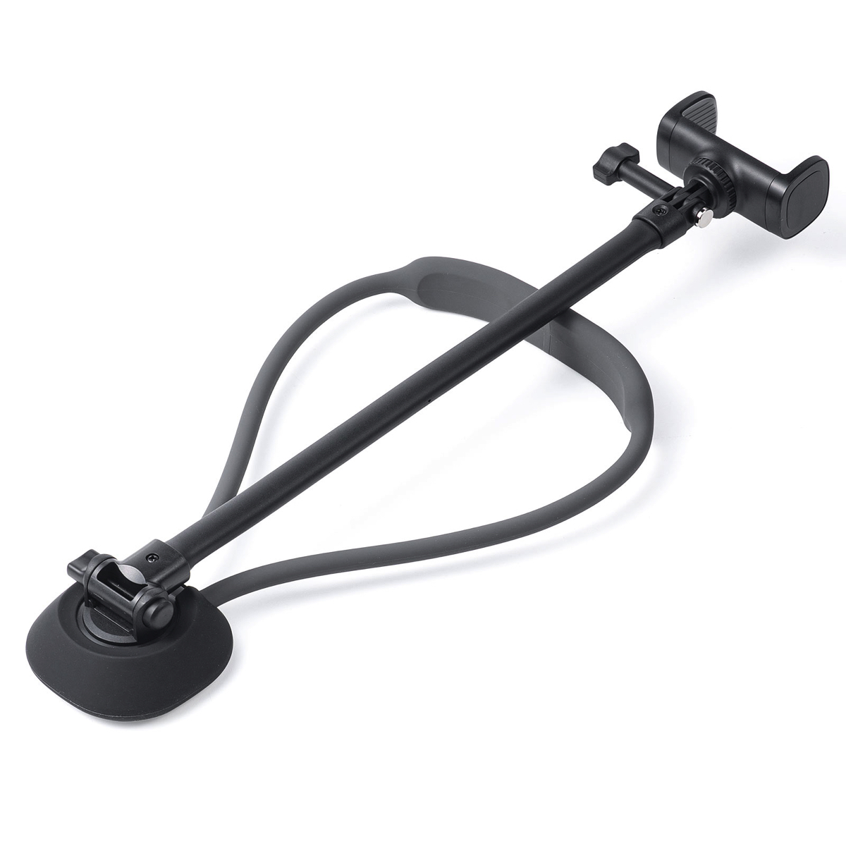 サンワ、スマホ用首掛けアームスタンドの画像