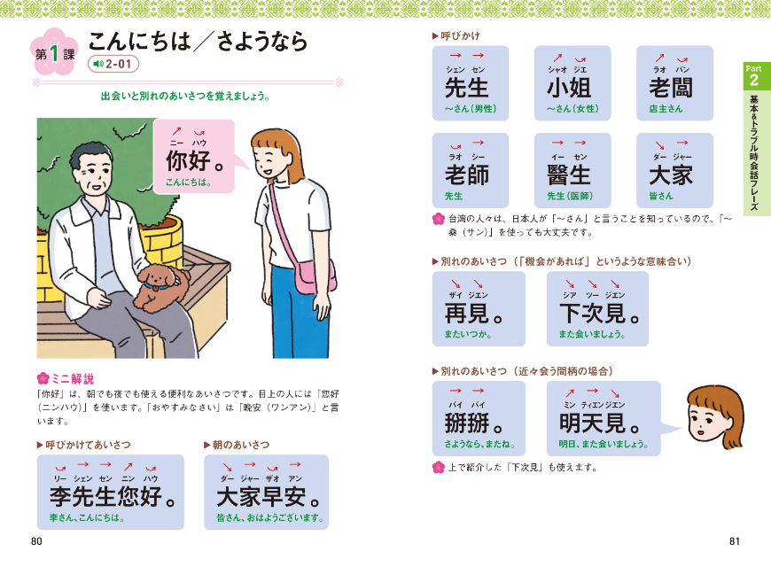 『旅行に役立つ 台湾華語フレーズ集』の画像