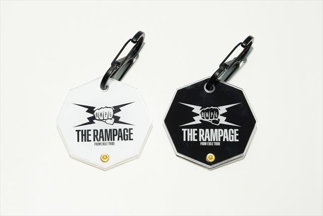 THE RAMPAGE ロゴ入りキーホルダー式Visaプリペイド（イメージ）