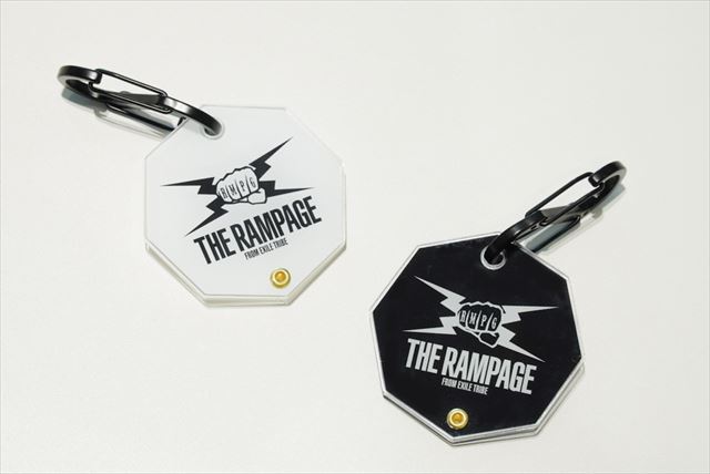 THE RAMPAGE ロゴ入りキーホルダー式Visaプリペイド（イメージ）