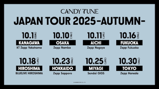 『CANDY TUNE JAPAN TOUR 2025 - AUTUMN -』会場