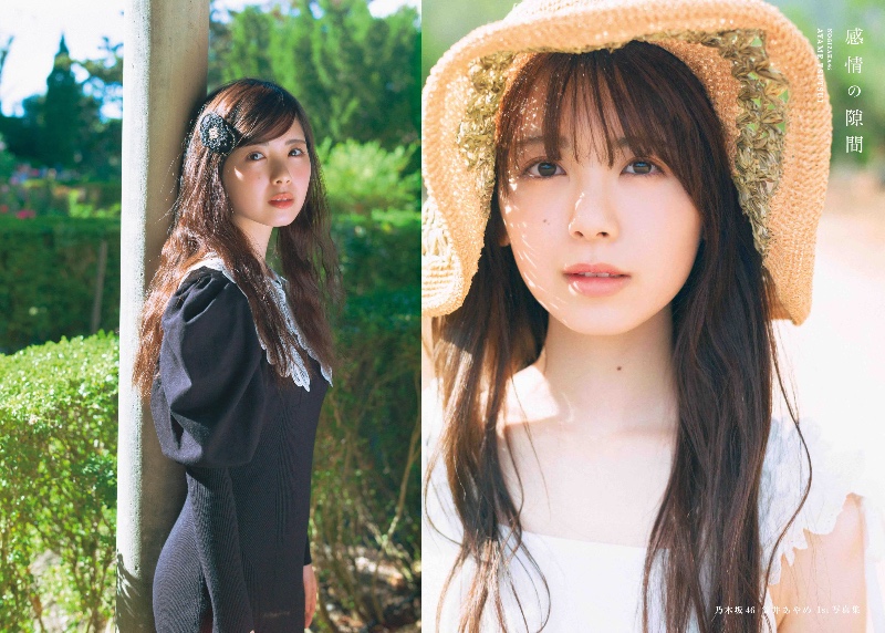 筒井あやめ、黒ニットドレスで修道院を散策の画像