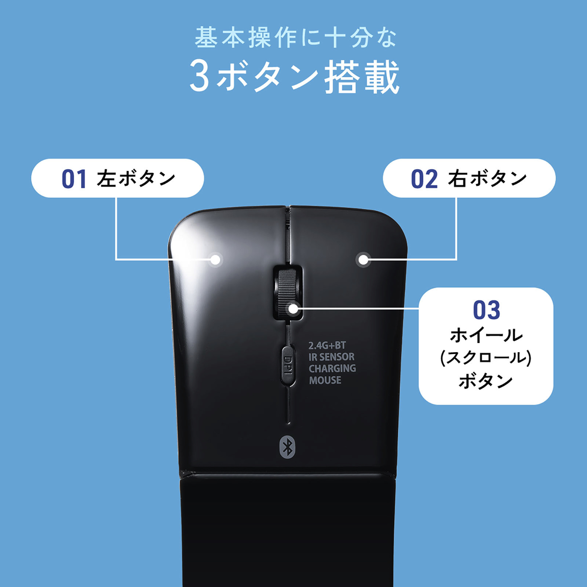 サンワサプライ、厚み1.8cmの超薄型マウスの画像