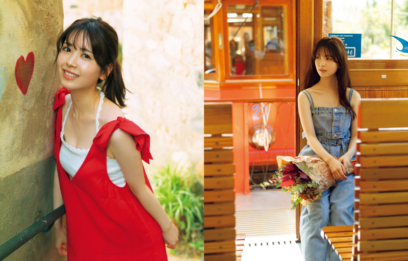 筒井あやめ、写真集裏表紙4パターンが公開