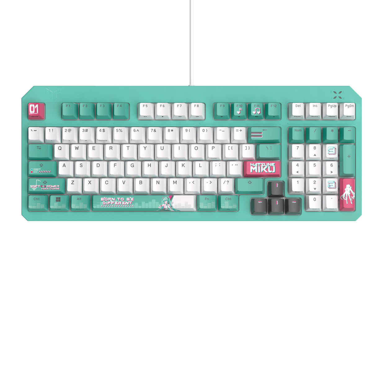 TUF Gaming×初音ミク、ゲーミングデバイス4種の画像