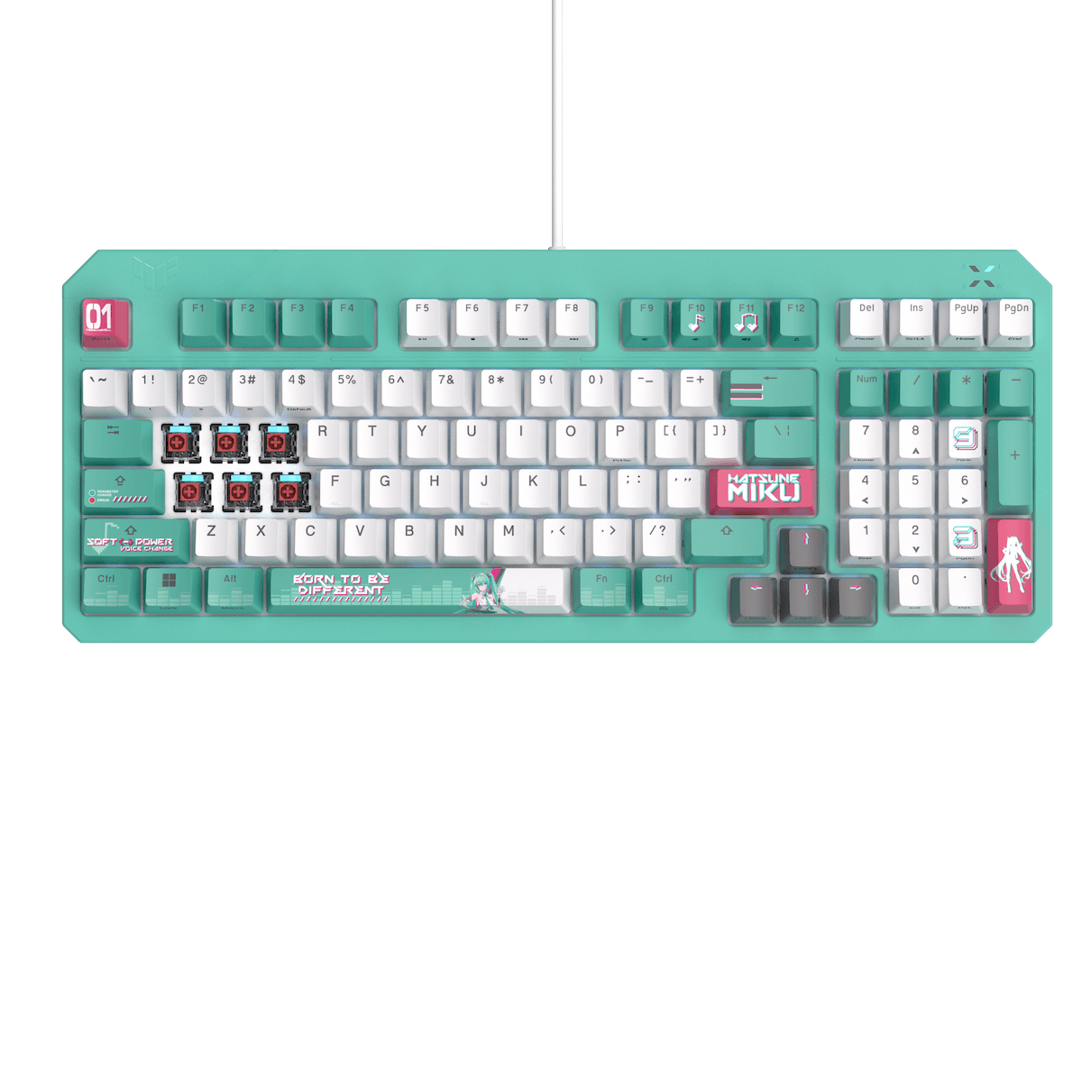 TUF Gaming×初音ミク、ゲーミングデバイス4種の画像