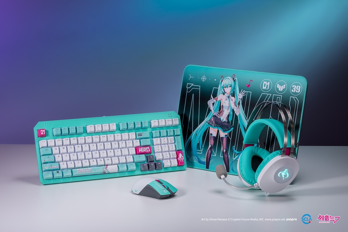 TUF Gaming×初音ミク、ゲーミングデバイス4種
