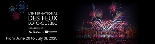 『モントリオール国際花火競技大会』バナー画像