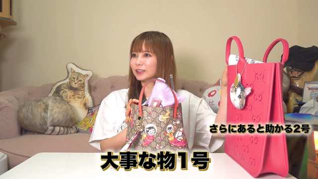 中川翔子、グッチのカバンの中身を紹介の画像