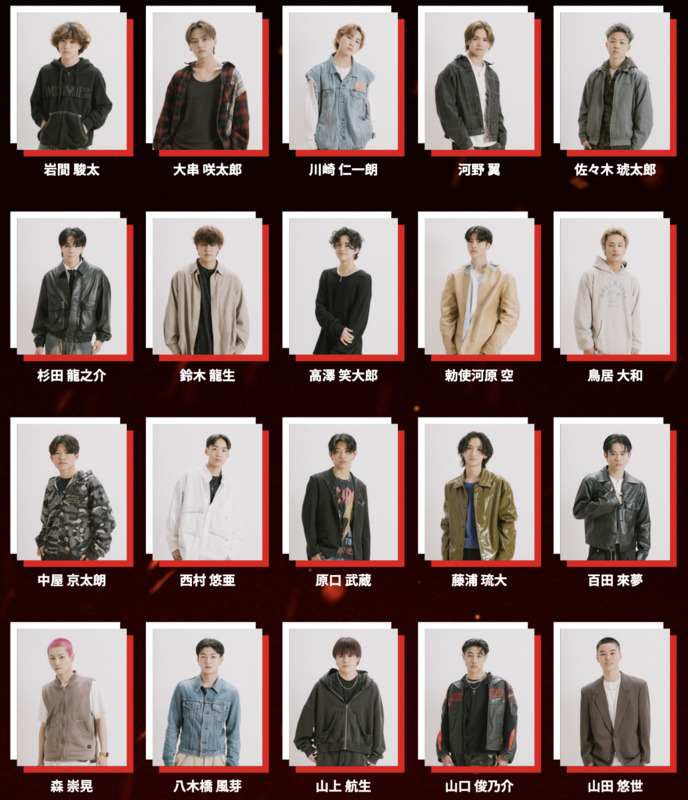 『FINAL ROUND - LDH D.LEAGUER AUDITION -』候補者