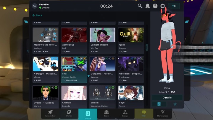 『VRChat』にアバター販売機能が正式実装の画像