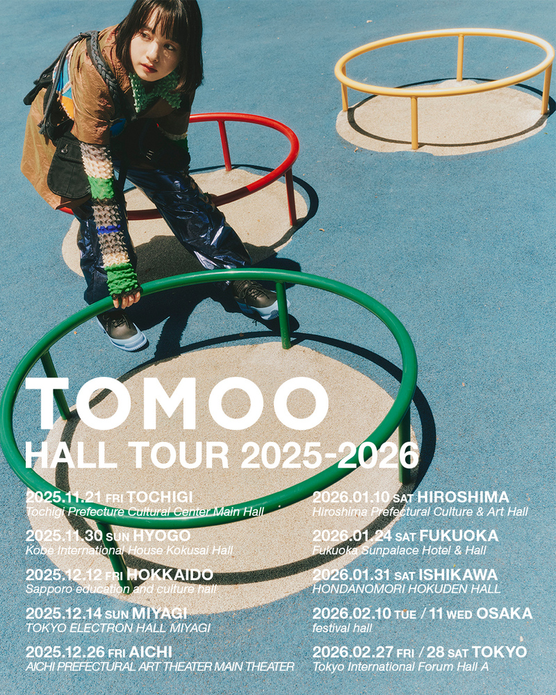 『TOMOO HALL TOUR 2025-2026』フライヤー