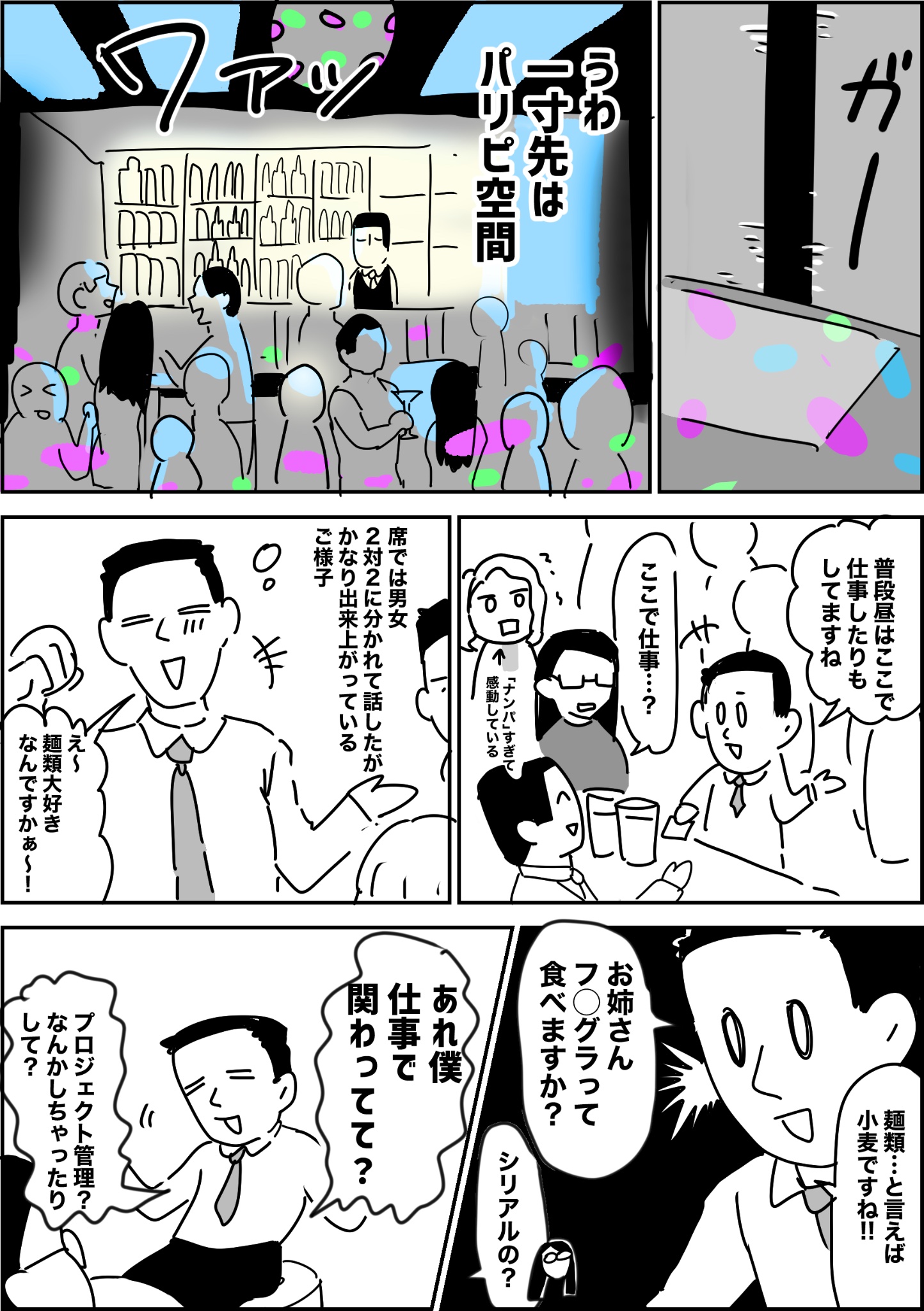 【漫画】飲み屋でセクハラおじと遭遇の画像
