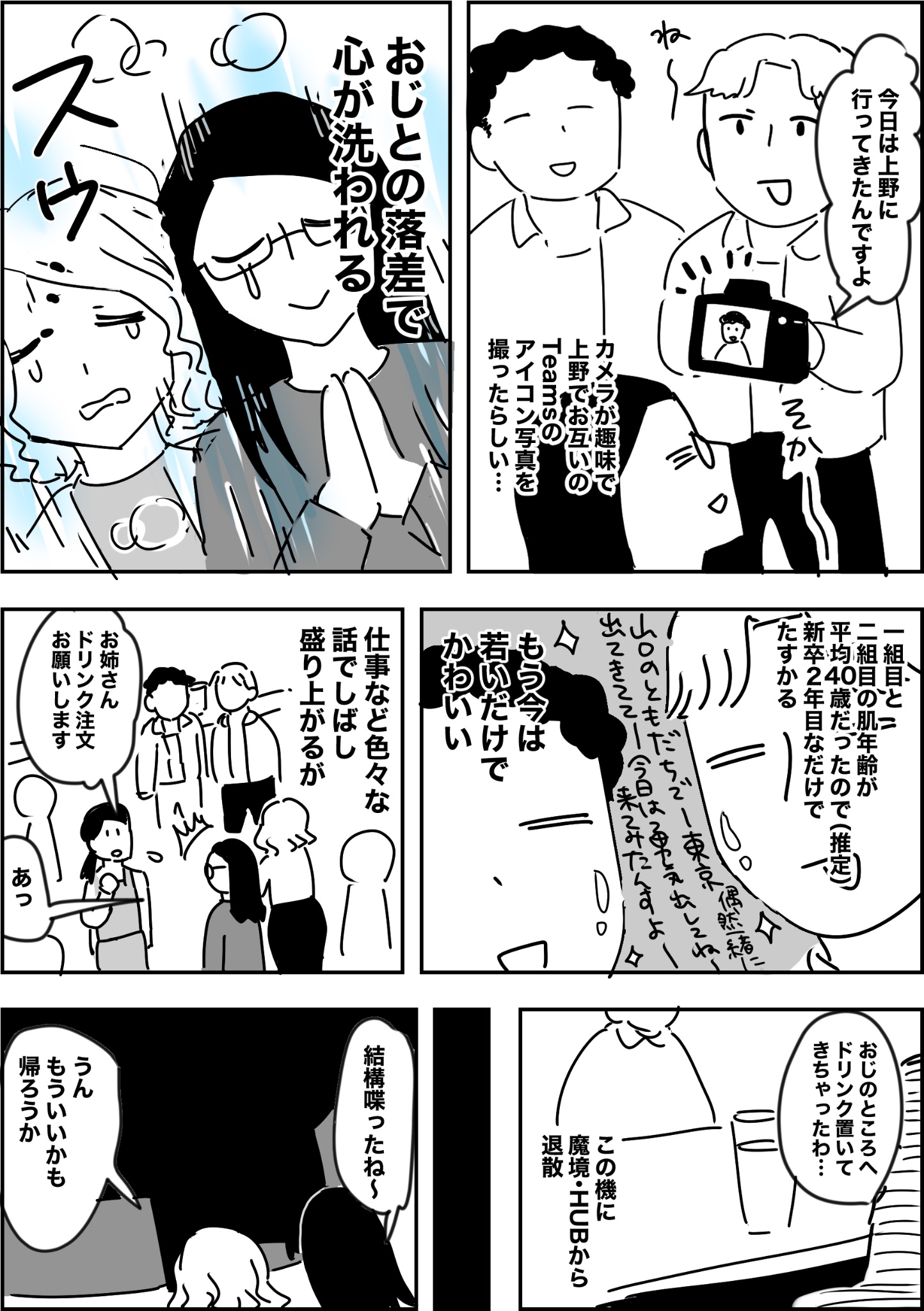 【漫画】飲み屋でセクハラおじと遭遇の画像