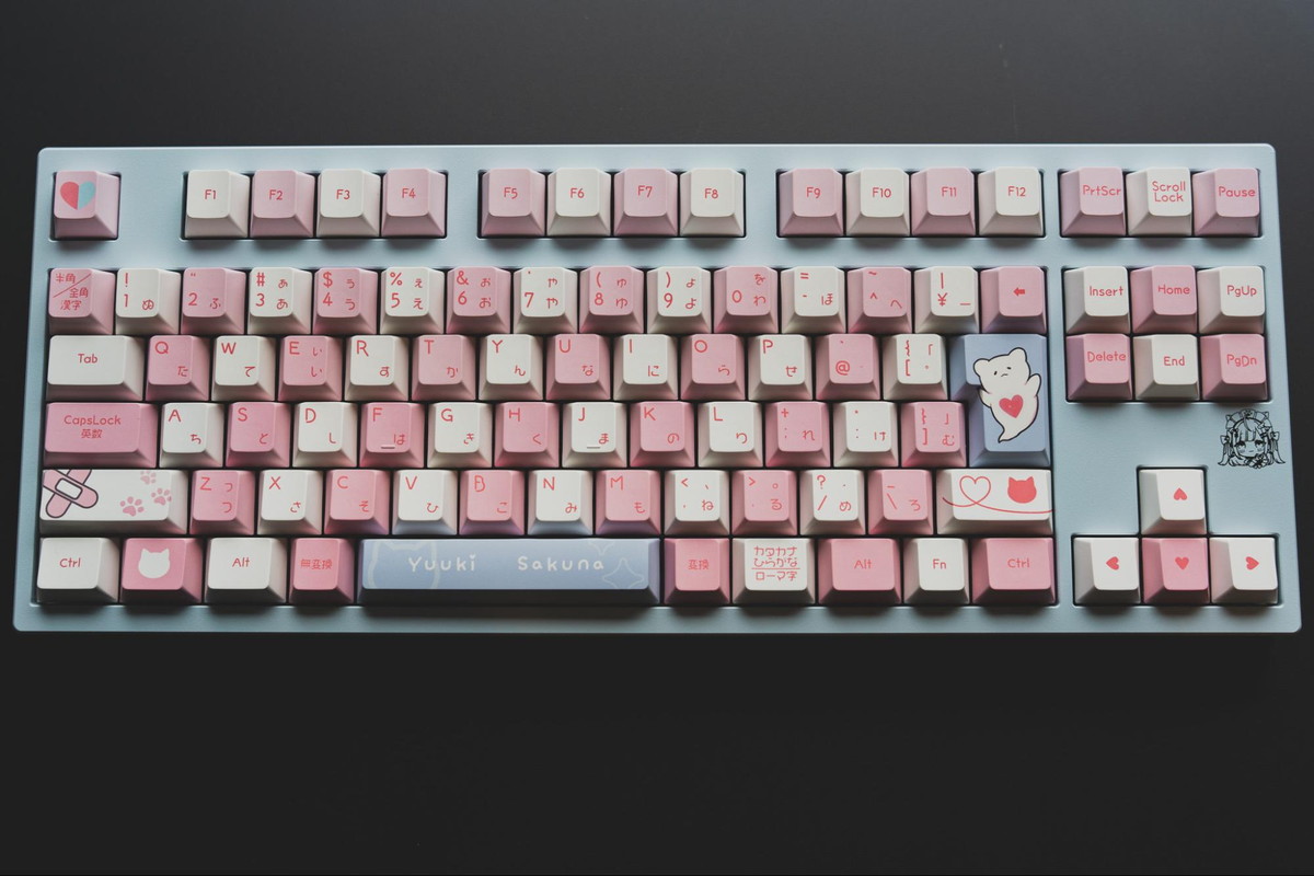 結城さくなキーボード＆マウスパッドレビュー