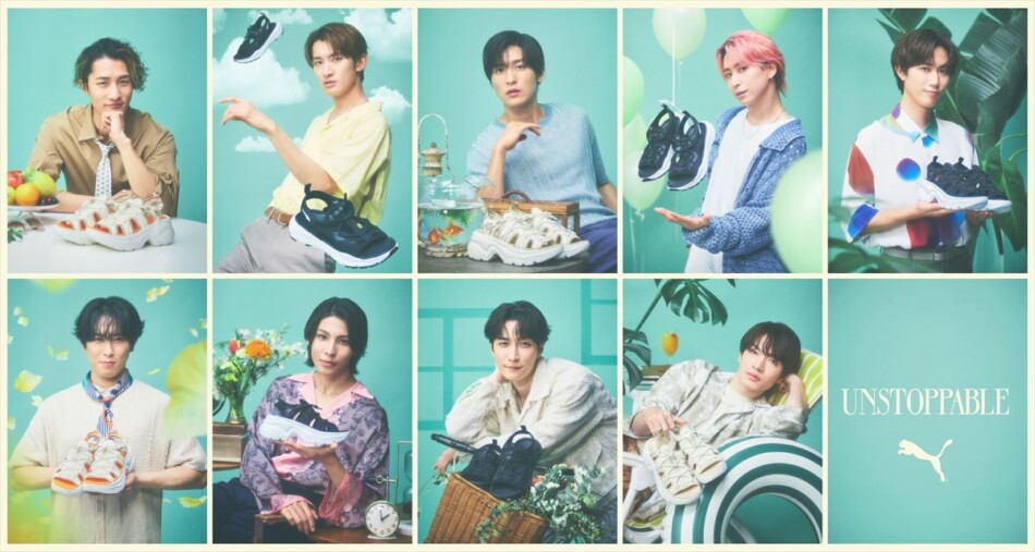 Snow Man、プーマ新作サンダルCPに登場