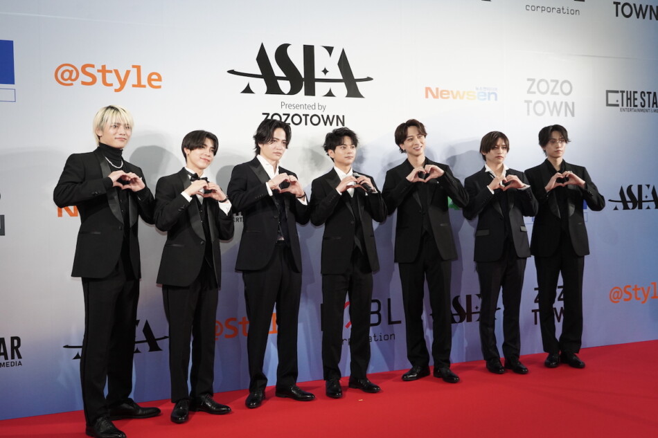 timelesz、『ASEA』レッドカーペットに登場